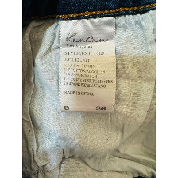 KanCan Classic Madison Mid Rise Skinny Dark Blue Jeans Size 5/26 Stretch - Picture 2 of 3